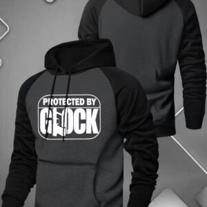 Glock Design Men's Hooded Sweatshirt Two Tone