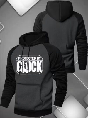 Glock Design Men's Hooded Sweatshirt Two Tone