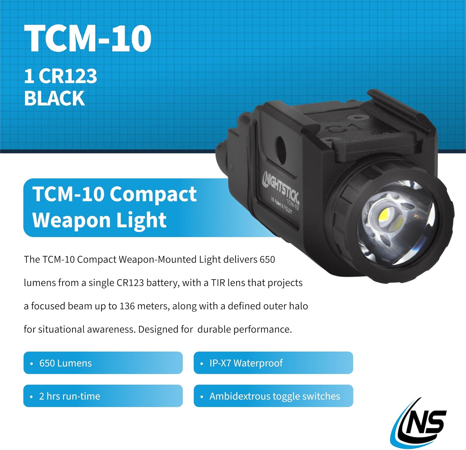 Nightstick TCM-10 Compact Handgun Light - Image 3